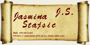 Jasmina Stajšić vizit kartica